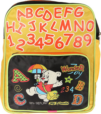 

STARWAY SCHOOL BAG 073 4.5 L Backpack(Yellow), Multicolor 003