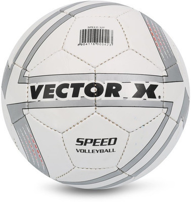 

Vector X SPEED-VOLLEY-WHT-GRY-32P Volleyball - Size: (Pack of 1, White, Grey