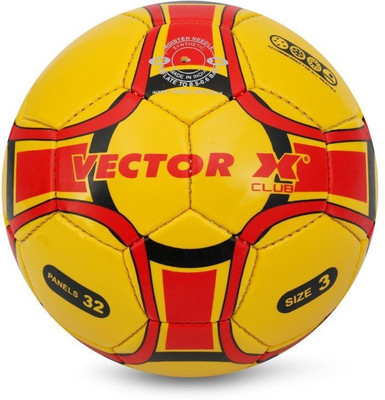 

Vector X CLUB-YELL-RED-BLK-3 Football - Size: 3(Pack of 1, Multicolor), Yellow;red;black