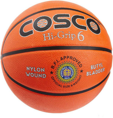 

Cosco Hi-Grip Basketball - Size: 6(Pack of 1, Orange)