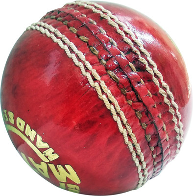 Golddust Match Genuine Leather Hand Sewn Cricket Leather Ball(Pack of 1, Red)