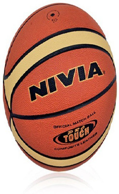 

Nivia Pro Touch Basketball Basketball - Size: (Pack of 1, Multicolor, Brown