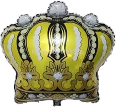 

Funcart Printed Gold Crown Foil Balloon(Green, Pack of 1)