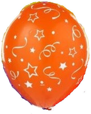 

Funcart Printed Orange Confetti Balloon(Multicolor, Pack of 5)