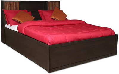 

Crystal Furnitech Crysler Engineered Wood Queen Bed With Storage(Finish Color - Wenge)
