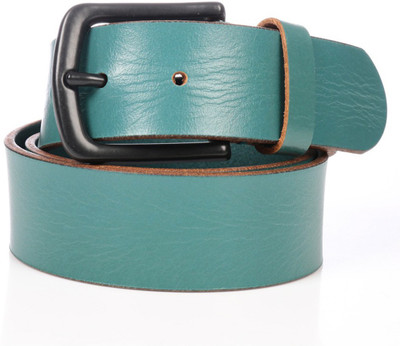 

RLE Men Casual Green Genuine Leather Belt, Sea green