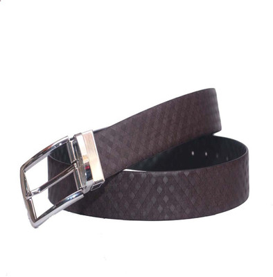 

PRUG Men Formal Brown Genuine Leather Reversible Belt