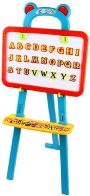 

Italish 1 sokano 3 in 1 Multifunctional Alphabet Learning Easel Board Magnetic White Chalk Board Learning Easel For Kids Board Chalk( )