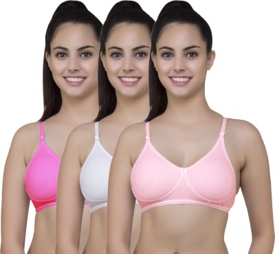 Price History of Lady One Mold Non-Padded Women Full Coverage Non Padded  Bra White, Pink from Flipkart 2_60596582