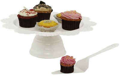

Elan Steel Cake Server(White, Pack of 1)