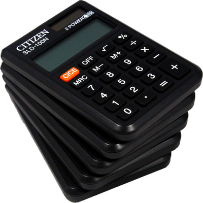 

Citizen |Pack of 5| SLD-100N Stealodeal |Pack of 5| SLD-100N Basic Calculator(8 Digit)