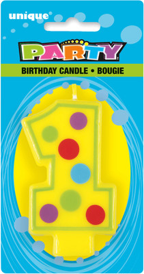 

Funcart BIRTHDAY CANDLE "1" Candle(Multicolor, Pack of 1)