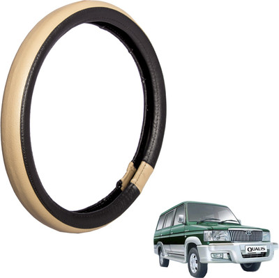 

Autofy Steering Cover For Toyota Qualis(Black, Leather)