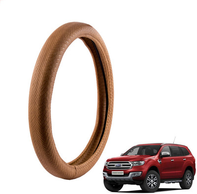 

Autofy Steering Cover For Ford Endeavour(Tan, Leather)