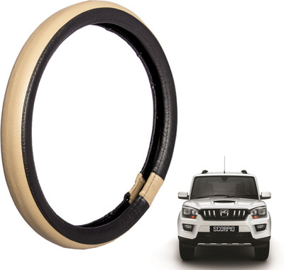

Autofy Steering Cover For Mahindra Scorpio(Black, Leather)