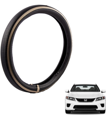 

Autofy Steering Cover For Honda Accord(Black, Leather)