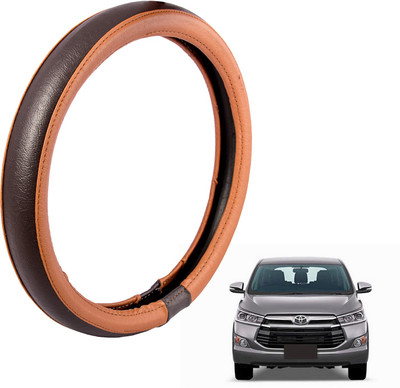 

Autofy Steering Cover For Toyota Innova(Tan, Leather)