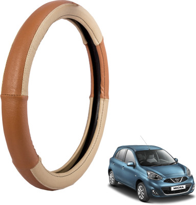 

Autofy Steering Cover For Nissan Micra(Cream, Leather)