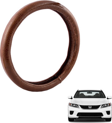 

Autofy Steering Cover For Honda Accord(Brown, Leather)
