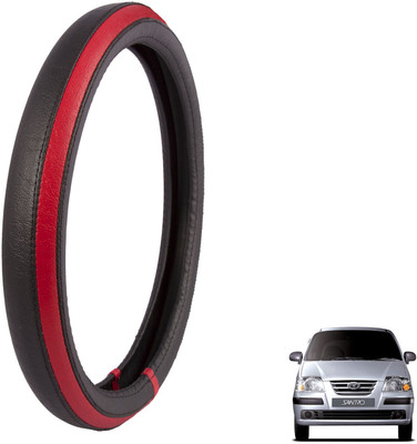 

Autofy Steering Cover For Hyundai Santro(Black, Leather)