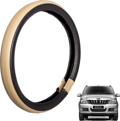 

Autofy Steering Cover For Mahindra Quanto(Black, Leather)