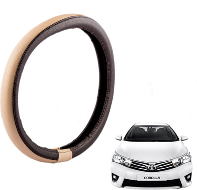 

Autofy Steering Cover For Toyota Corolla(Brown, Leather)