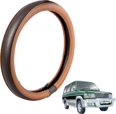 

Autofy Steering Cover For Toyota Qualis(Tan, Leather)