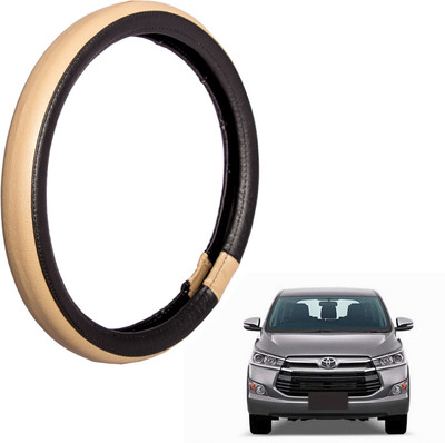 

Autofy Steering Cover For Toyota Innova(Black, Leather)