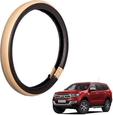 

Autofy Steering Cover For Ford Endeavour(Black, Leather)