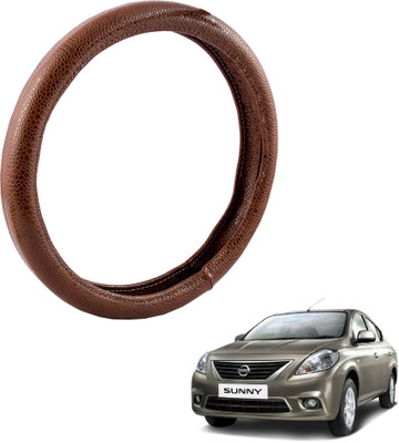 

Autofy Steering Cover For Nissan Sunny(Brown, Leather)