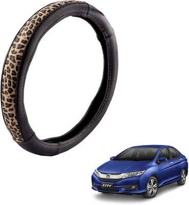 

Autofy Steering Cover For Honda New City(Black, Leather)