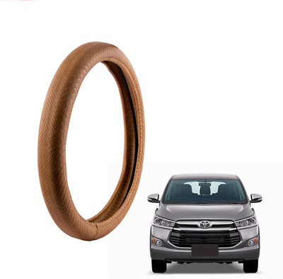 

Autofy Steering Cover For Toyota Innova(Tan, Leather)