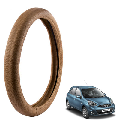 

Autofy Steering Cover For Nissan Micra(Tan, Leather)