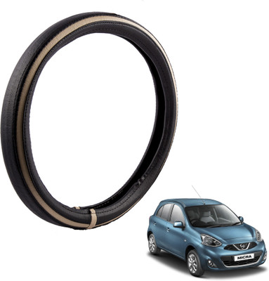 

Autofy Steering Cover For Nissan Micra(Black, Leather)