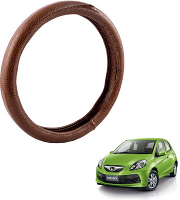

Autofy Steering Cover For Honda Brio(Brown, Leather)