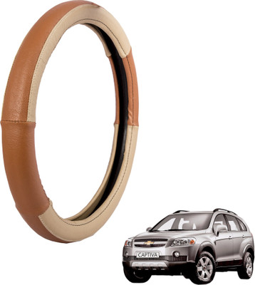 

Autofy Steering Cover For Chevrolet Captiva(Cream, Leather)