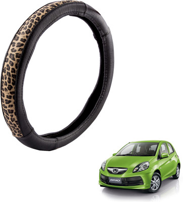 

Autofy Steering Cover For Honda Brio(Black, Leather)