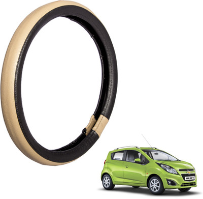 

Autofy Steering Cover For Chevrolet Beat(Black, Leather)