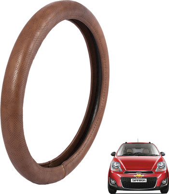 

Autofy Steering Cover For Chevrolet Spark(Brown, Leather)