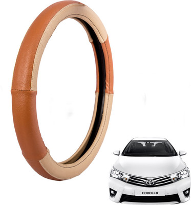 

Autofy Steering Cover For Toyota Corolla(Cream, Leather)