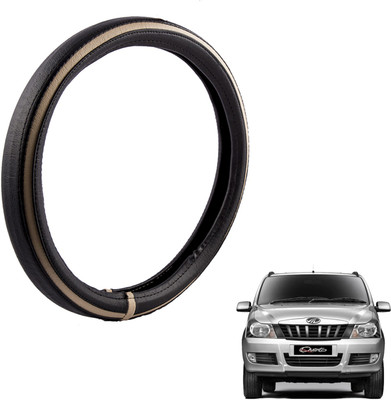 

Autofy Steering Cover For Mahindra Quanto(Black, Leather)