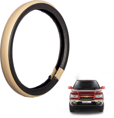 

Autofy Steering Cover For Chevrolet Tavera(Black, Leather)