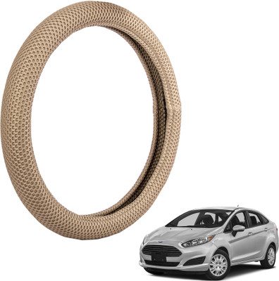 

Autofy Steering Cover For Ford Fiesta(Light Brown, Fabric)