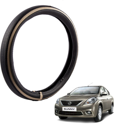 

Autofy Steering Cover For Nissan Sunny(Black, Leather)