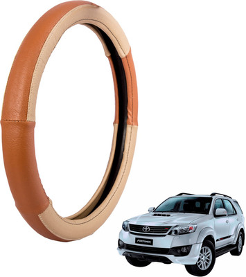 

Autofy Steering Cover For Toyota Fortuner(Cream, Leather)