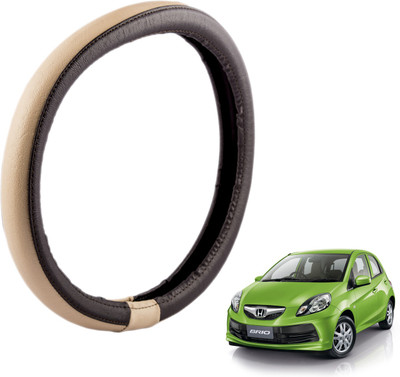 

Autofy Steering Cover For Honda Brio(Brown, Leather)