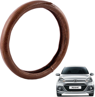 

Autofy Steering Cover For Hyundai Accent(Brown, Leather)