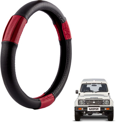 

Autofy Steering Cover For Maruti Gypsy King(Black, Leather)