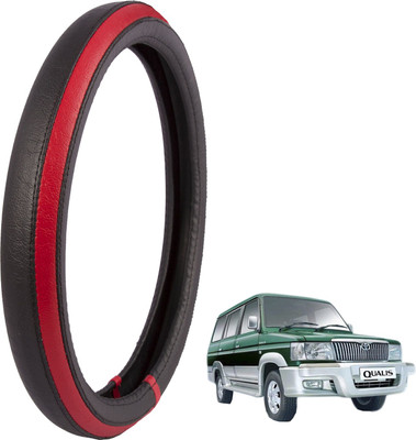 

Autofy Steering Cover For Toyota Qualis(Black, Leather)