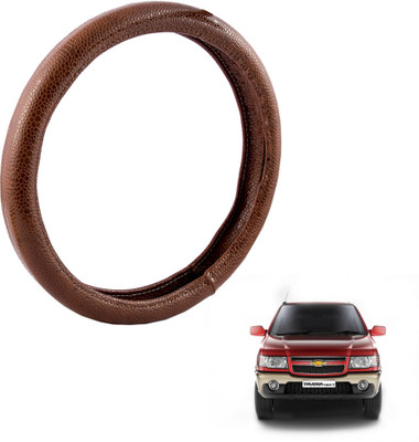 

Autofy Steering Cover For Chevrolet Tavera(Brown, Leather)